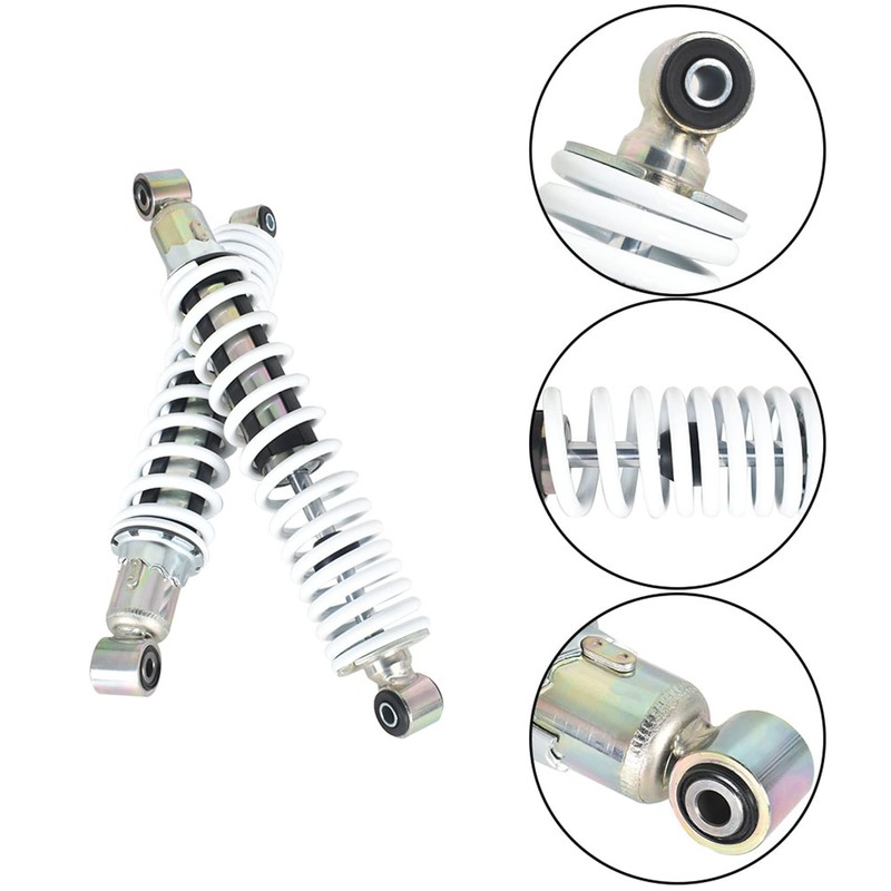 labwork 2 x Front Shocks Absorber Spring White Replacement for