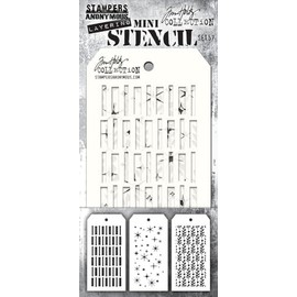 Stampers Anonymous - Tim Holtz - Layering Stencil - Mini Set 57 - Christmas Winter 2023 mst057