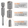 sourcing map 10pcs #00-#3 Phillips Screwdriver Bit Set PH00-PH3 1/4"