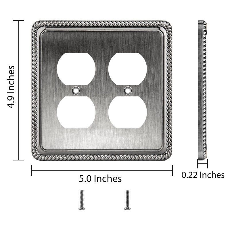 Henne Bery Rope Edge Decorative Wall Plate Switch Plate Outlet