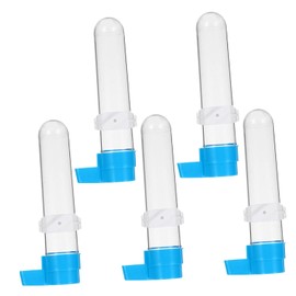 POPETPOP 5 Piezas Bebedor De Aves Alimentador Automático Comederos De Agua Conure Bebederos Automáticos para Loros Contenedor De Agua De Agapornis Botella De Agua El Plastico El Pájaro