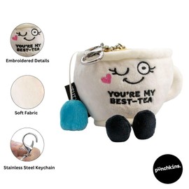 Punchkins Teacup Bag Keychains, Plush Accessory and Hanging Decoration Keychain for Purse, Handbag, Backpack, Funny Meme Gift