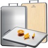 Titanium Cutting Board Double Sided Bamboo Cutting Board for Kitchen