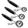 Saebye Cookie Scoop Set, Ice Cream Scoop with Trigger, 18/8