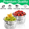 ZENFUN 2 Pack 20 Oz Chilled Dip Bowl with Acrylic