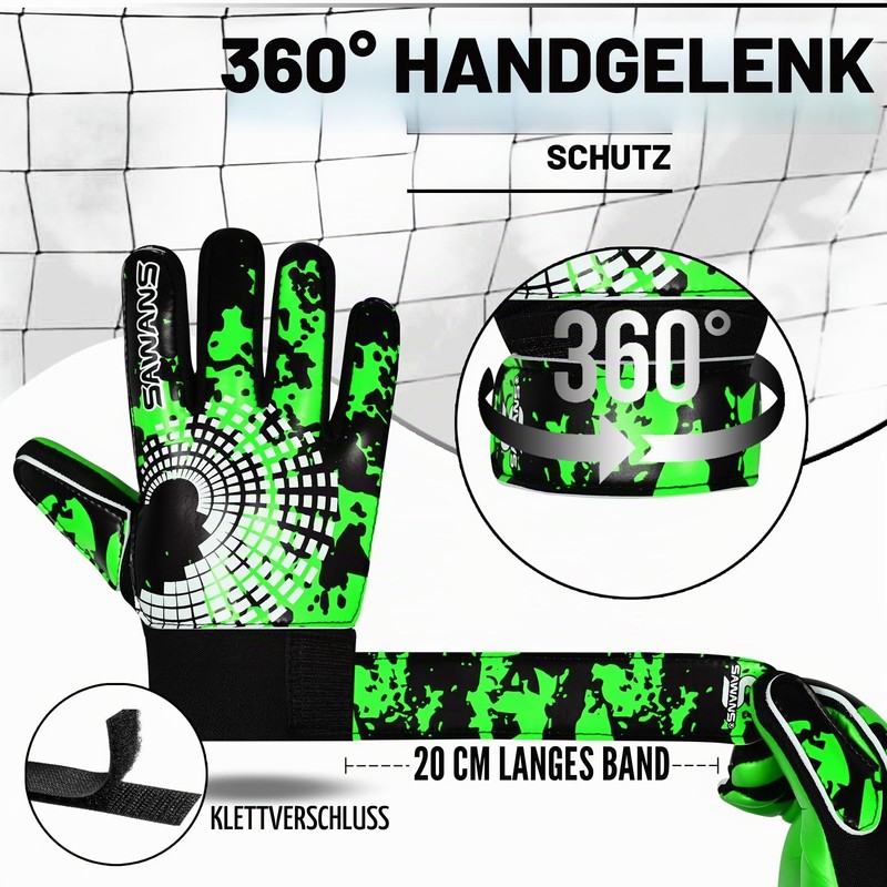 SAWANS Football Goalkeeper Gloves for Boys, Kids, Teens and Adults,
