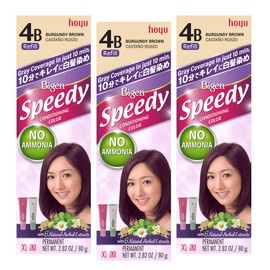 Bigen Speedy Conditioning Color Refill: 4B Burgundy Brown - 3 Pack
