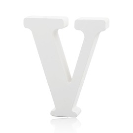 GLADFRESIT 1 Pcs Decorative Wood Letters for Crafts, Standing Alphabet Letters for Children, Baby Name, Wedding, Birthday Party, Home Wall Decoration 4"