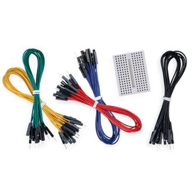 ELEGOO Jumper Wire Cable Male Female 200 mm Set of 50 Together with a 170 Contacts Breadboard