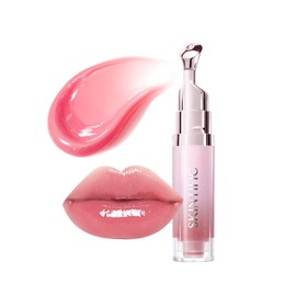 SKINTIFIC Serum Labial Hidratante (01 Rosa Bebé) - Con péptidos, Escualano y Vitamina C -Efecto Brillo Espejo, Textura Ligera No Pegajosa - 1 pz