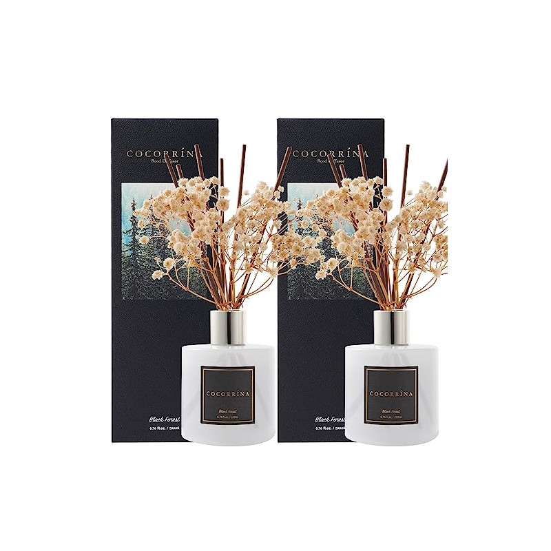 Cocorrína Premium Reed Diffuser Set with Preserved Baby's Breath &