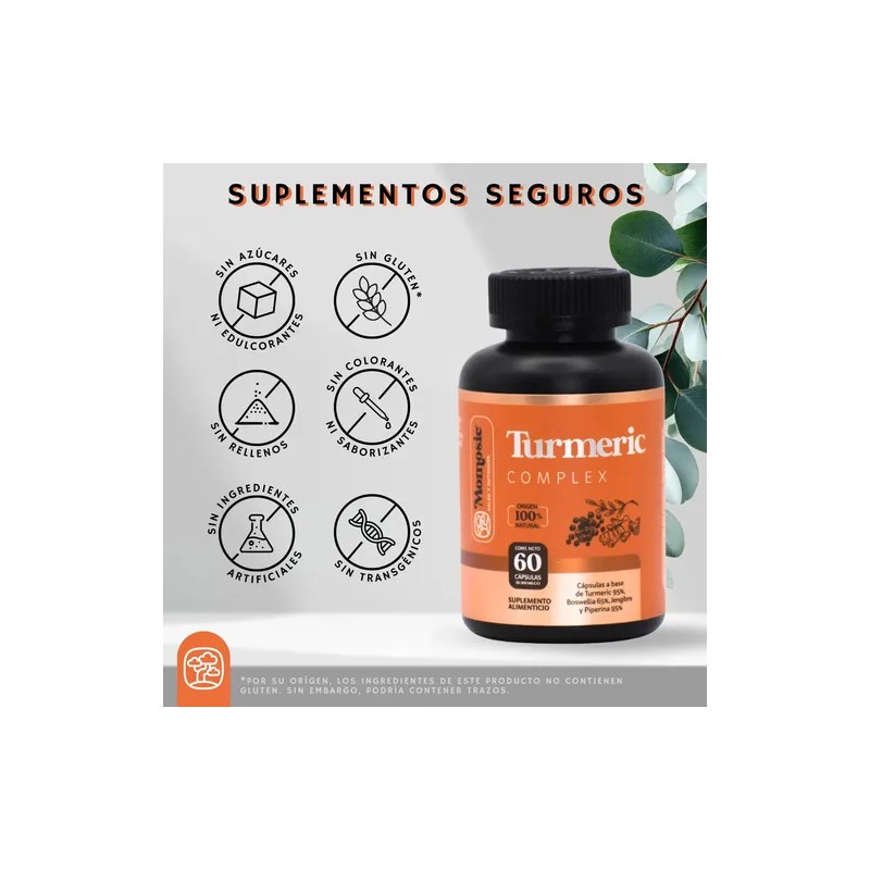 Cápsulas de Cúrcuma Momosie con Jengibre, Boswellia y Pimienta Negra