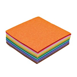 Tiardey 40pcs Coloured Felt Fabric Sheets Squares DIY Felt Fabric Felt with material pack Set for Sewing Kids DIY Crafts Patchwork（15x15cm）
