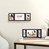 Sonefreiy Picture Frame 5x7 4x6 Multi Black Trifold 3 Photo