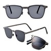 REONAS Ultralight Stainless Steel Folding Polarized Sunglasses, UV400, Driving/Fishing/Polarizing, Retro