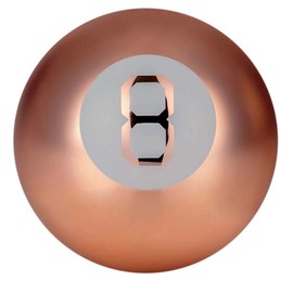 Almineez Retro Mystic Magic 8 Ball – Novelty Gadget Toy Gift Desktop - Just Ask a Question Party Fun Xmas Gift Features More Than 15 Answers and Predictions (Rose Gold)