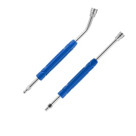 EZALOR Pressure Washer Extension Wand, 17 Inch Stainless Steel Pressure Washer Wand with Slip Resistant Plastic Protective Cover, 1/4'' Quick Connect, 2 Pack