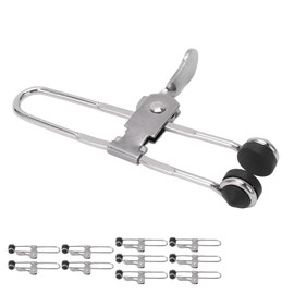 Lever Action Grid Clamp, Suspended Ceiling Tools Multifunctional Proof Single Handed 10PCS Keep Horizontal Silver Black for Construction Site