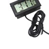 Fasizi Digital LCD Thermometer Temperature Monitor with External Probe For
