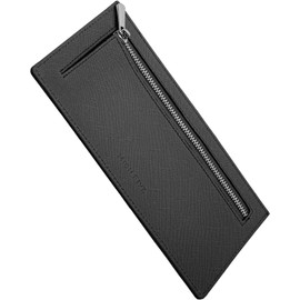 High Five Thin Long Wallet Card Case Coin Purse for Women Men Sub Wallet Lightweight, black