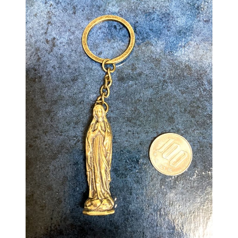 [Kaimed] Virgin Mary Jesus Christ Key Chain Key Ring Brass