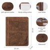STILORD 'Emery' Real Leather Conference Folder A4 Business Portfolio with
