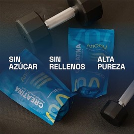 MOOV Creatina Monohidratada 500g | 100 Porciones | Sin Sabor | Alta Pureza | Fuerza y Recuperación Muscular | Suplemento deportivo