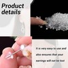 500pcs Plastic Earring Backs, Clear Soft, Non-Slip, Secure Fit, Replacement