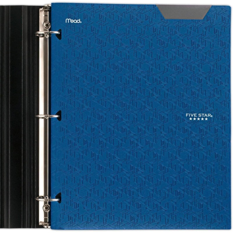 Five Star 2-Pocket Folder, 4 Pack, Plastic, Stay-Put, No Prongs,