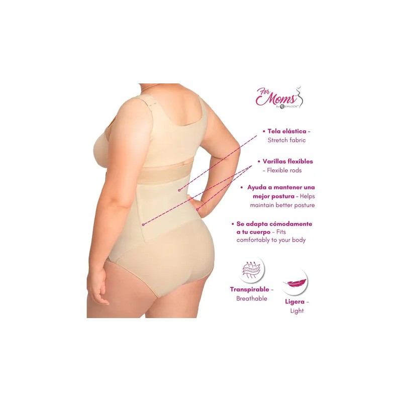 Panty Faja Postparto Post Cesarea Alta Moldeador For Moms