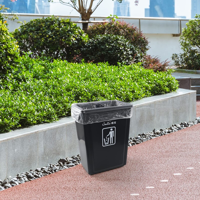 Fiazony 18 Gallon Tall Kitchen Trash Bags, Clear Trash Compactor