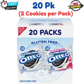OREO Gluten Free Original & Double Stuf Chocolate Sandwich Cookies Variety Pack.