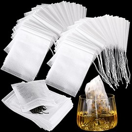 1000 Bolsitas de Té Desechables para Hojas Sueltas Bolsas de Té Vacías con Cordón Bolsas de Filtro Coladores Infusores para Suelto Café (2.75 x 3.54 Pulgadas)