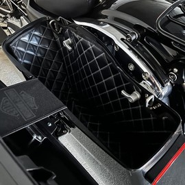 motosikleta Saddlebag Liners Carpet Insert for 4 inch Tapered Hard Saddlebags Fit for Harley Touring Road King Road Glide Street Glide Electra Glide