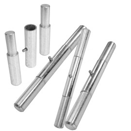 Weld On Greaseable Utility Trailer Ramp Door Hinges, Zinc Plated, 10 Inch, 4 PCS
