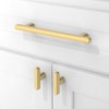 Asimerdeco 10 Pack Brushed Gold Cabinet Knobs Single Hole Cabinet