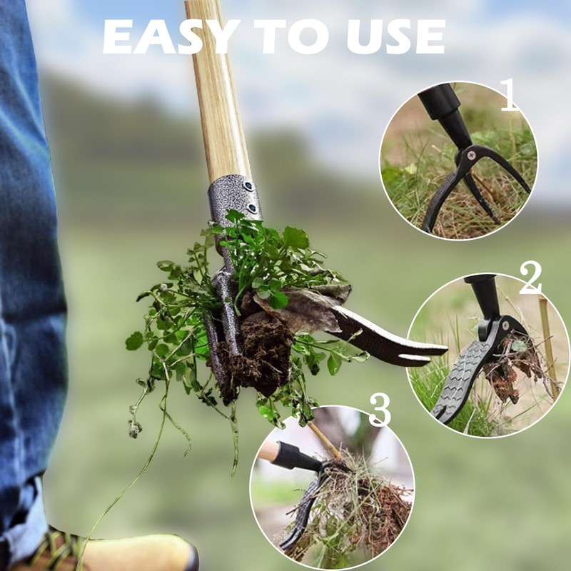 Ofakouss Weeder - Stand Up Weeder and Weed Puller ，Metal