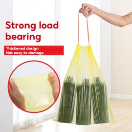 MANGOKKA Large Trash Bags for Bathroom - 5 Rolls Garbage Bags Unscented,Extra Thick Strong Wastebasket Can Liners for Home Office Bedroom,75 Count 5 Color