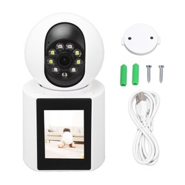 2.4in Screen WiFi Video Call Camera HD 360 Degrees Angle Two Way Speaking 1080P Panoramic Monitor