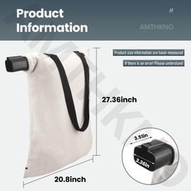 High-Capacity Pro Max 5140125-95 Leaf Blower Vacuum Vac Shoulder Bag - Replaces 5140117-99, for Black & Decker 12 Amp Vacuum BV2900 BV3100 Model (bag kit)