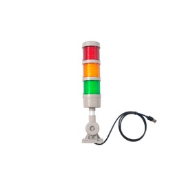 ANDONT USB Stack LED Andon Tower Lights with Buzzer, Industrial Warning Lights, IP53, Column Tower Lights(5VDC, 3 Layer, with Buzzer)