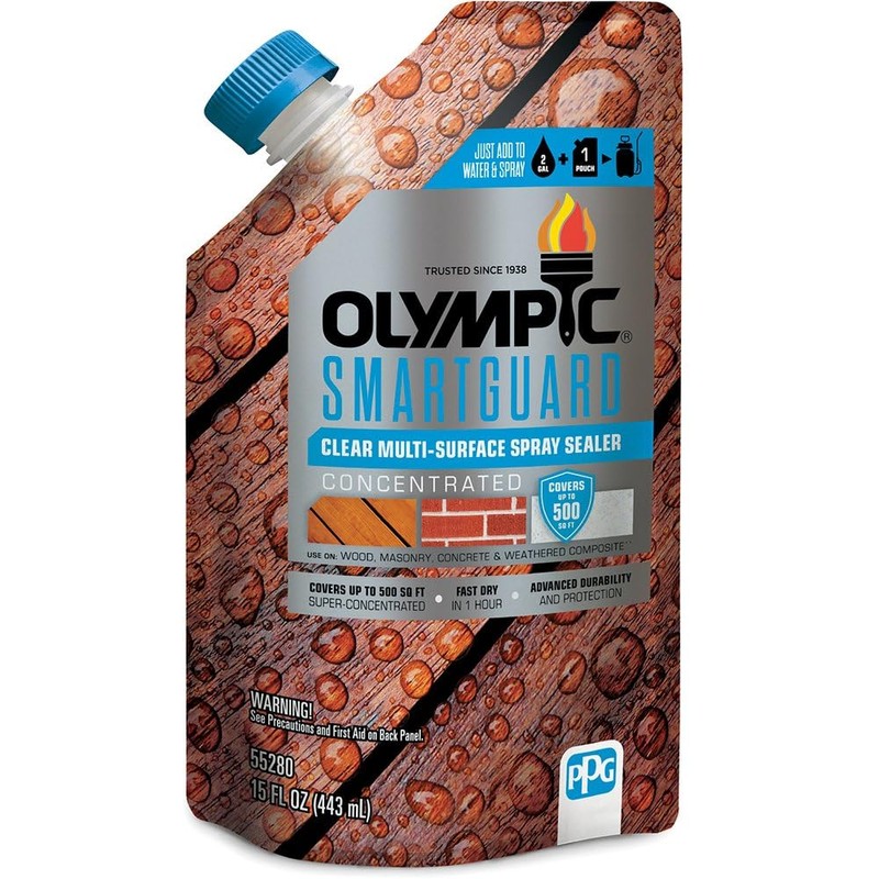 Set of 3 Olympic Stain Smartguard Concentrated Multi-Surface Sealant, Clear,