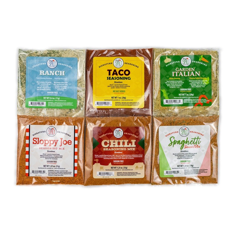 MySALT Chili Seasoning Mix 5 Pack – Classic Chili Flavor