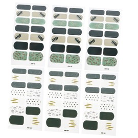 Healvian 4sheets Nail Stickers for Women Gradient Moon Star Design Nail Art Patches for Parties Easy