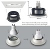 Sweier Waterproof Downlight GU10 White, Bathroom Spotlights IP65, Bulb not