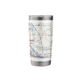 Vintage Richland WA Map (1963) Stainless Steel Insulated Tumbler