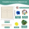 WEBEEDY 2 Set DIY Mosaic Kit DIY Dragonfly Mosaic Coaster