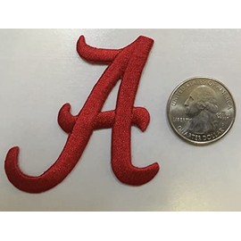 Alabama Patch Crimson Tide A Patch Alabama A Iron on 2.25'' Tall Alabama Patch