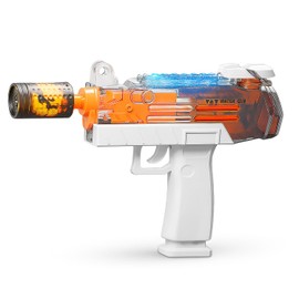Festicy Electric Water Gun with Light I Automatic Water Gun in Uzi Design I Water Gun Electric Wide Range I 200 ml I Electronic Water Gun Adults and Children