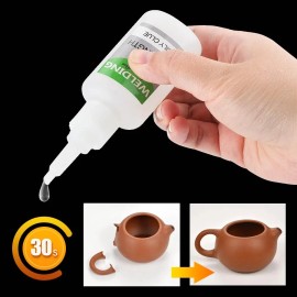 Jue-Fish 1~5PC Jue Fish Welding High-Strength Oily Glue Uniglue Universal Super Glue 50g - 3X Glue Bottle